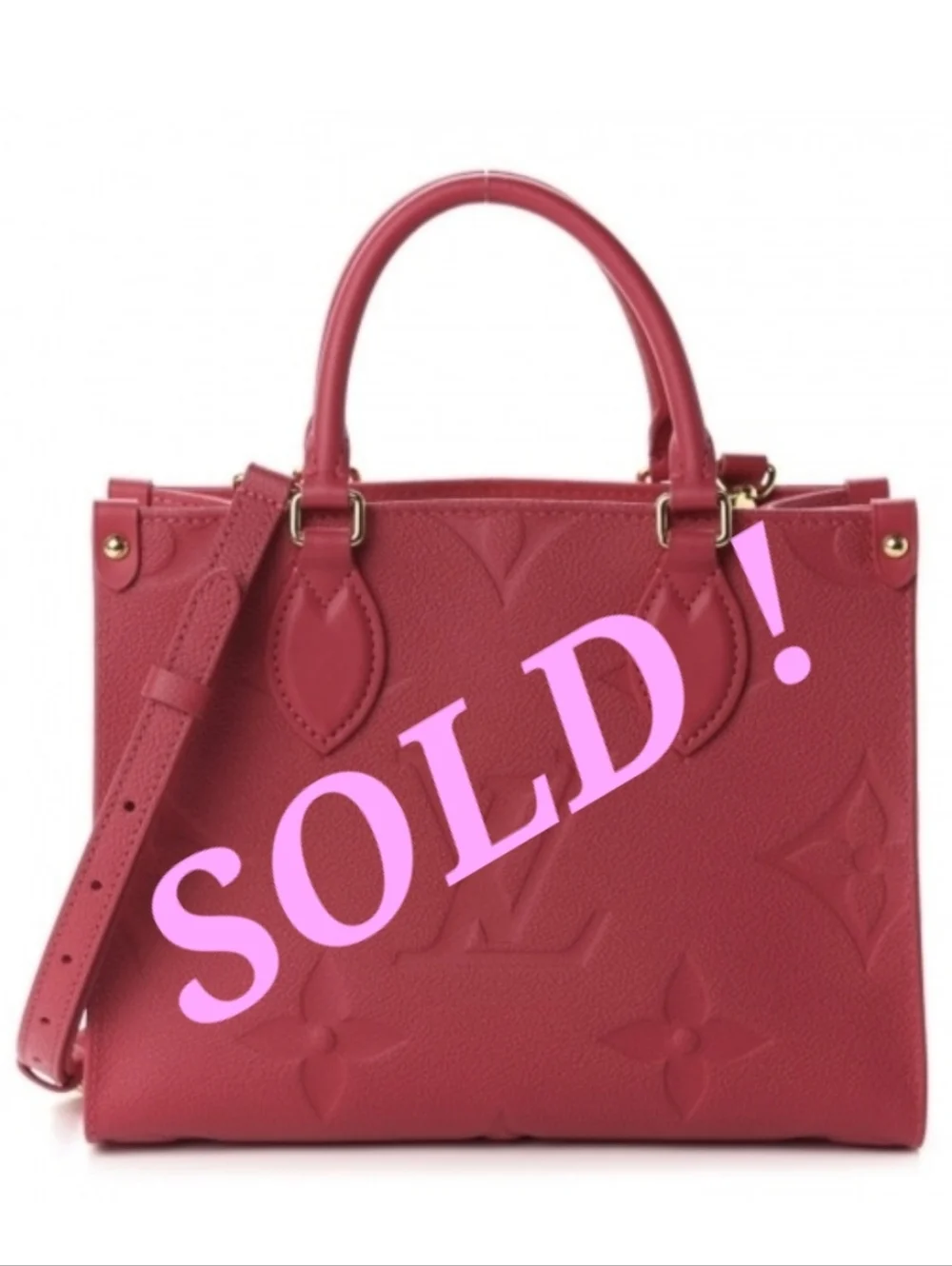 Louis Vuitton Onthego PM – Freesia Pink (Empreinte, Rare)